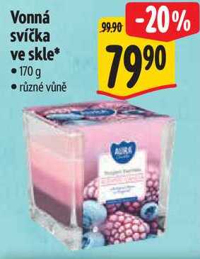 Vonná svíčka ve skle