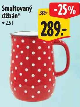 Smaltovaný džbán*  