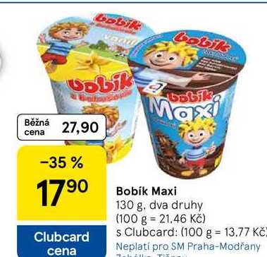 Bobík Maxi, 130 g, dva druhy 