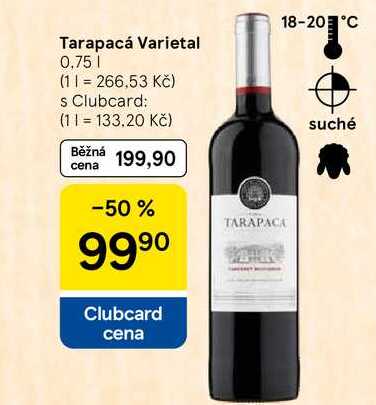 Tarapacá Varietal, 0,75 l