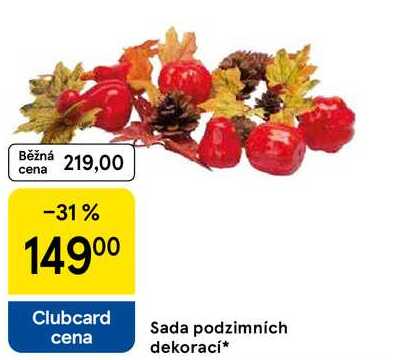 Sada podzimních dekorací
