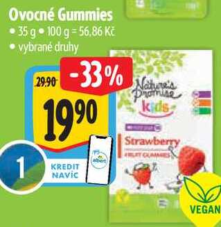 Ovocné Gummies, 35 g