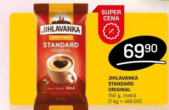 JIHLAVANKA STANDARD ORIGINAL 150 g, mletá 
