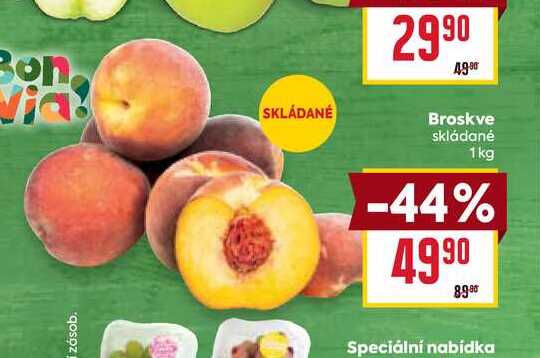 Broskve skládané 1kg