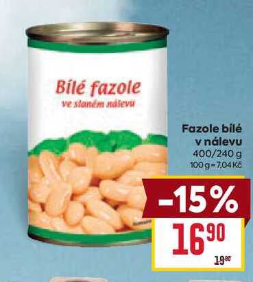 Fazole bílé v nálevu 400/240 g