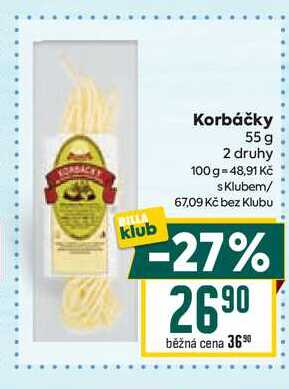 Korbáčky 55 g 