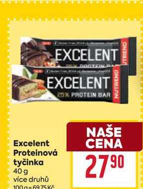 Excelent Proteinová tyčinka 40 g