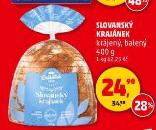 SLOVANSKÝ KRAJÁNEK krájený, balený, 400 g