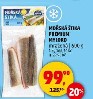 MOŘSKÁ ŠTIKA PREMIUM MYLORD mražená, 600 g 