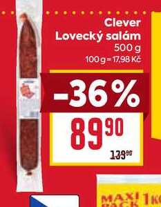 Clever Lovecký salám 500 g 