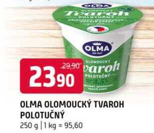 OLMA OLOMOUCKÝ TVAROH POLOTUČNÝ 250 g