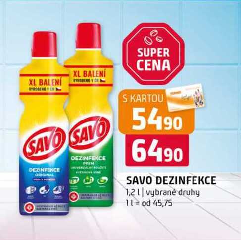 SAVO DEZINFEKCE 1,2 l