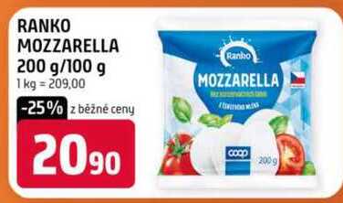RANKO MOZZARELLA 200 g/100 g 