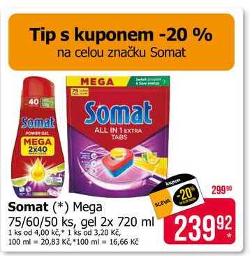 Somat gel 2x 720 ml 