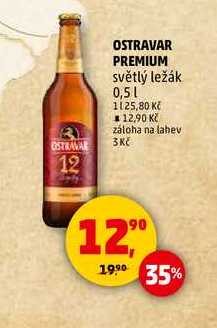 OSTRAVAR PREMIUM světlý ležák, 0,5 l