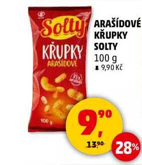 ARAŠÍDOVÉ KŘUPKY SOLTY, 100 g