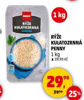 RÝŽE KULATOZRNNÁ PENNY, 1 kg  