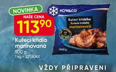 NOWACO Kuřecí křídla marinovaná 500 g 