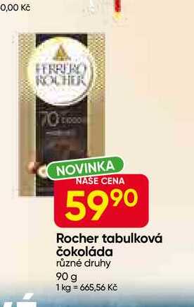 FERRERO Rocher tabulková čokoláda různé druhy 90 g