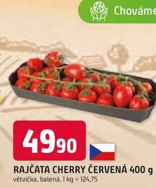 RAJČATA CHERRY ČERVENÁ 400 g