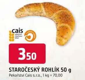 STAROČESKÝ ROHLÍK 50 g
