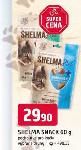 SHELMA SNACK 60 g pochoutka pro kočky 