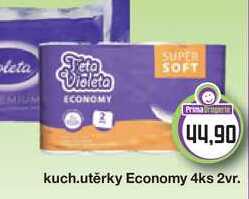 Violeta kuchyňské utěrky Economy 4ks 2vr  