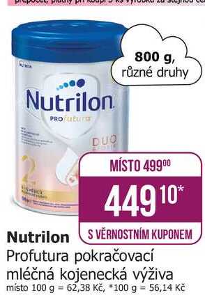 Nutrilon Profutura pokračovací mléčná kojenecká výživa 800g