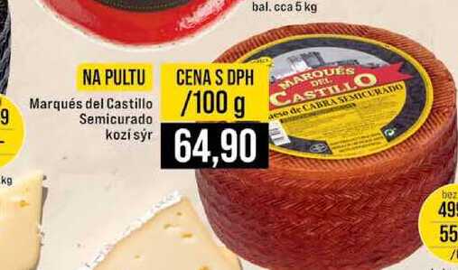 Marqués del Castillo Semicurado kozi sýr 100 g