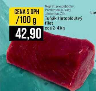 Tuňák žlutoploutvý filet 100 g