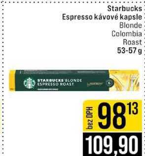 Starbucks Espresso kávové kapsle 53-57 g