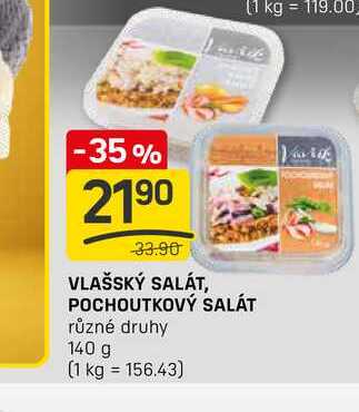 VLAŠSKÝ SALÁT, POCHOUTKOVÝ SALÁT různé druhy 140 g