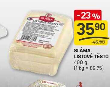 SLÁMA LISTOVÉ TĚSTO 400 g