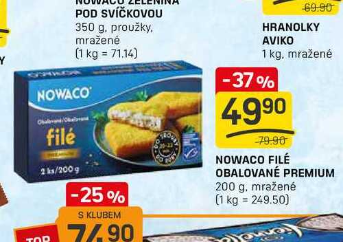 NOWACO FILÉ OBALOVANÉ PREMIUM 200 g