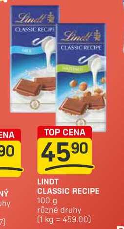 LINDT CLASSIC RECIPE 100 g