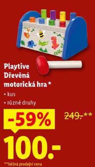 Playtive Dřevěná motorická hra