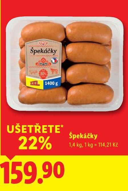 Špekáčky, 1,4 kg