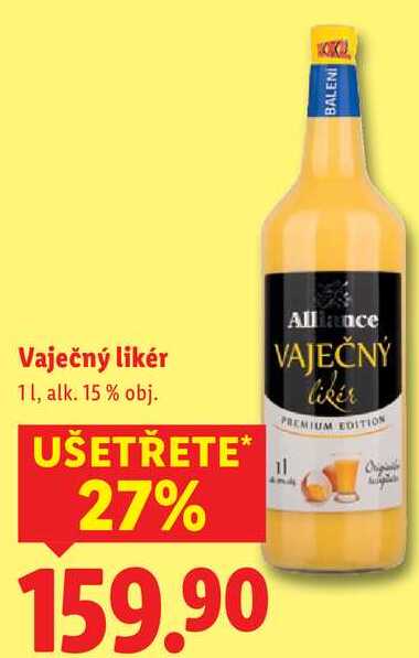 Vaječný likér,1 l