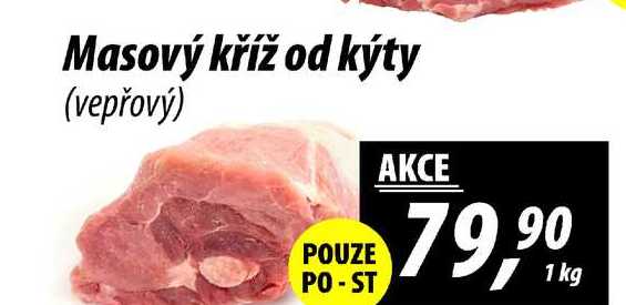 Masový kříž od kýty (vepřový), 1 kg