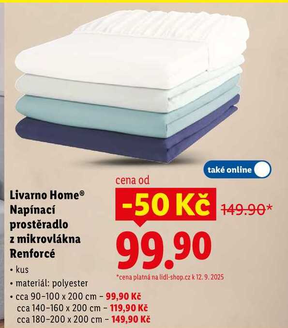 Livarno Home Napínací prostěradlo z mikrovlákna Renforcé 
