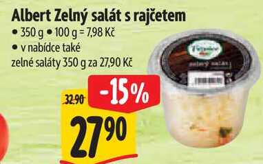 Albert Zelný salát s rajčetem, 350 g 