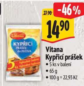 Vitana Kypřicí prášek, 65 g