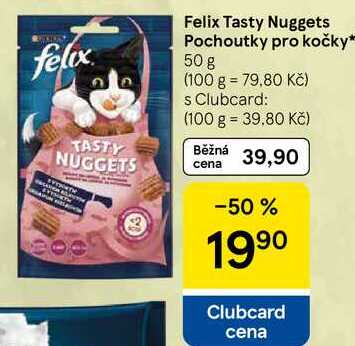 Felix Tasty Nuggets Pochoutky pro kočky, 50 g 