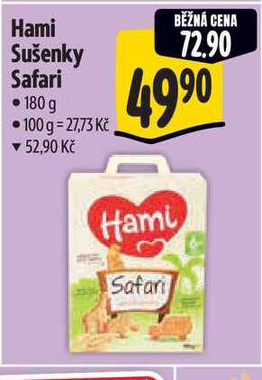 Hami Sušenky Safari 180 g 