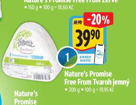 Nature's Promise Free From Tvaroh jemný 200 g 