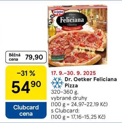 Dr. Oetker Feliciana Pizza, 320-360 g 