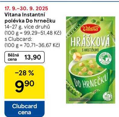 Vitana Instantní polévka Do hrnečku, 14-27 g 