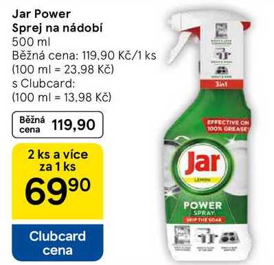 Jar Power Sprej na nádobí, 500 ml 