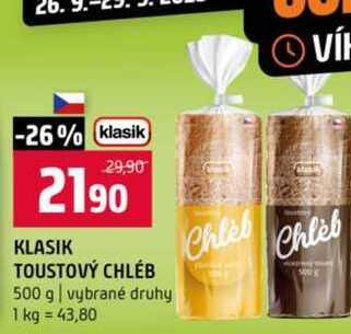 KLASIK TOUSTOVÝ CHLÉB 500 g