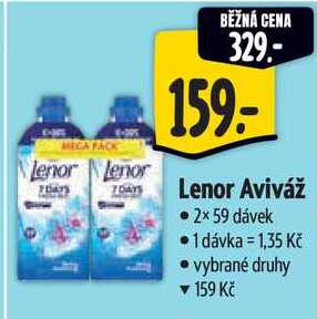 Lenor Aviváž, 2x 59 dávek 